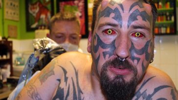 PHOTO: 43 Year Old Man Spends £10,000 To Look Like The Devil 1