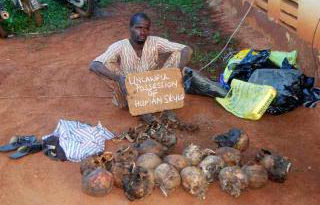 PHOTO: Man Arrested With 18 Human Skulls Arrested In Ogun State 1
