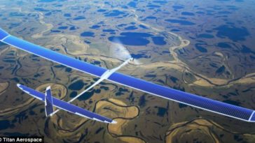 Facebook eyes up DRONES: Social network rumoured to be spending $60m on solar-powered aircraft to bring internet to Africa 1