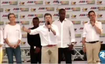 VIDEO of Columbian President Wetting His Trousers While Giving Election Speech 2