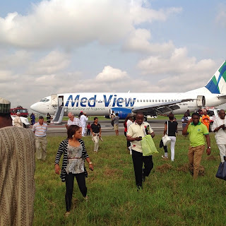 Former Governor Gbenga Daniel and others escape as Medview Plane crash lands in Lagos 2