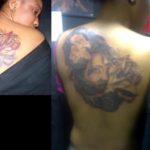 Tonto Dikeh Shares Painful Photos Of Her Getting Her Massive Tattoo 12