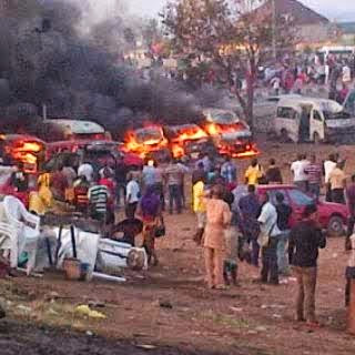 PHOTOS From Bomb Blast At Nyanya Park Abuja As Over 100 Dead Confirmed Dead 1
