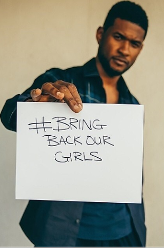 Pictures Of Bola Tinubu, David Cameron And Usher,Lending Their Support To #bringbackourgirls 3