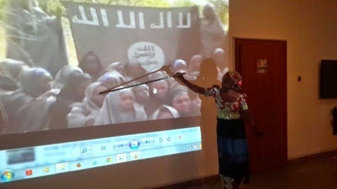 PHOTOS Of One Of The Girl's Who Escaped From Boko Haram Identifying Her Classmates In Video Released By Boko Haram 6