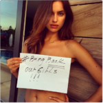 Cristiano Ronaldo's Girlfriend, Irina Shayk Shares Her Own Topless Picture For #bringbackourgirls Campaign 8