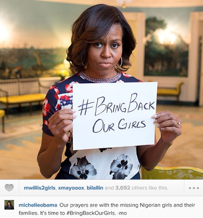 PHOTOS: Michelle Obama, Malala Yousafzaï, Drake And Other Celebrities Lend Support To #bringbackourgirls 14
