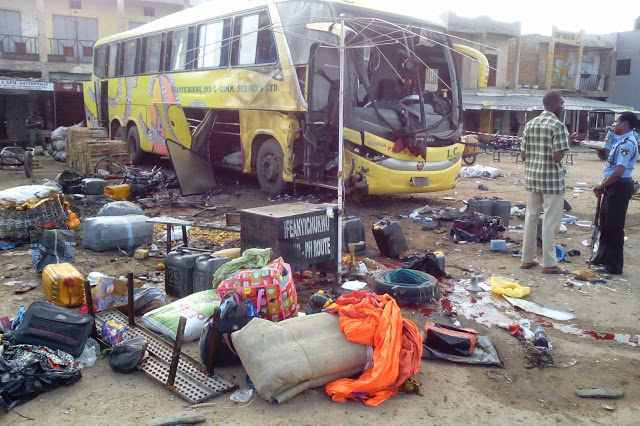 PHOTOS From The Scene Of Central Motor Park Kano Bomb Explosion 6