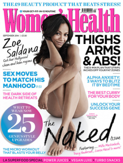 Zoe Saldana Poses Nude For Women's Health Magazine Says “I’m 36. My Body Is Changing” 3