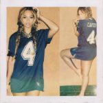 Beyonce Shows Her Loyalty To Jay Z, Wears Nothing But Carter Jersey 4