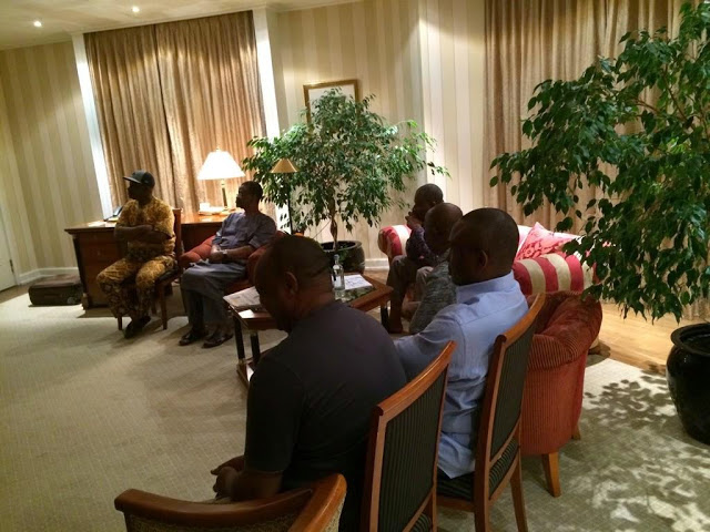 PHOTOS Of President Goodluck Jonathan Watching Nigerian Falconets Play Final Against Germany 4