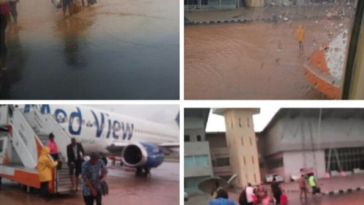 PHOTOS: Enugu International Airport Flooded After Heavy Rain 3