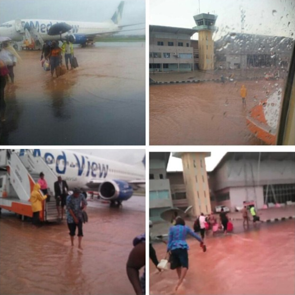 PHOTOS: Enugu International Airport Flooded After Heavy Rain 1
