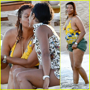 PHOTO: Queen Latifah And Her Girlfriend Share A Kiss During Romantic Getaway 2