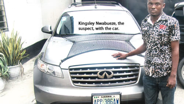 PHOTO: Driver who escaped with his employer’s N6.5million vehicle arrested 1