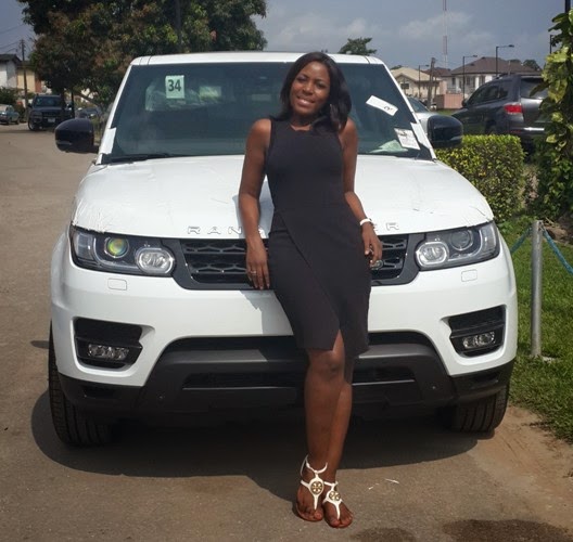Celebrity Blogger Linda Ikeji Buys 24million Naira Brand New 2014 Range Rover Sports Super-Charged 2
