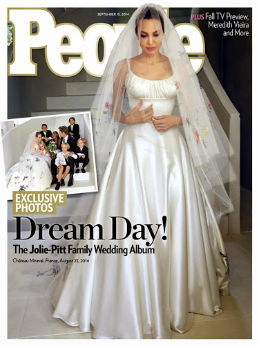 See Angelina Jolie's Wedding Dress 13
