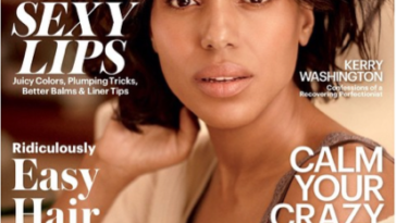 Kerry Washington Goes Makeup Free On The Cover Of ALLURE Magazine 1