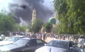 Picture from the scene of Bomb Explosion at Kano Central Mosque 2
