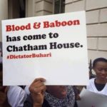 Pictures of Nigerians Protesting in Front Of Chatham House In London 17