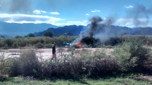 Picture From The Scene Of The Argentina Helicopter Crash That Killed 10 1