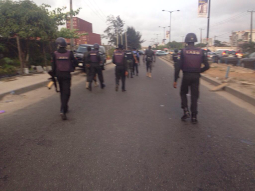 Pictures From The Scene Of The Robbery Attack At First City Monument Bank (FCMB) Lekki Phase 1 1