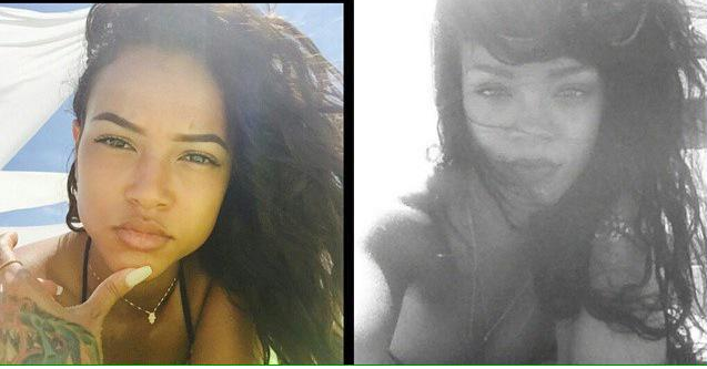 PHOTOS: Rihanna's Fans Accuse Chris Brown's Ex Girlfriend Karrueche Tran Of Copying Her Poses 7