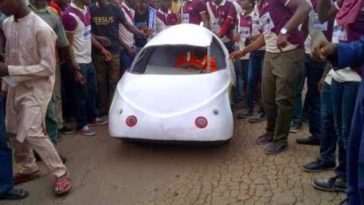 PHOTO: Mechanical Engineering Students Of Ahmadu Bello University Manufacture An Eco Friendly Car 1
