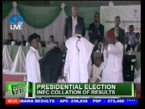 Watch Video Of Former Minister Godsday Orubebe Disrupting INEC's Collation Of Results 2