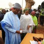 PHOTOS: Governor Fashola, Prof Osinbajo, Nasir El-Rufai, Buhari And Their Wives At Their Respective Polling Units 16