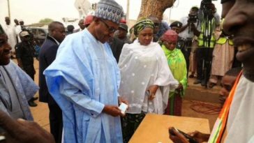 PHOTOS: Governor Fashola, Prof Osinbajo, Nasir El-Rufai, Buhari And Their Wives At Their Respective Polling Units 7