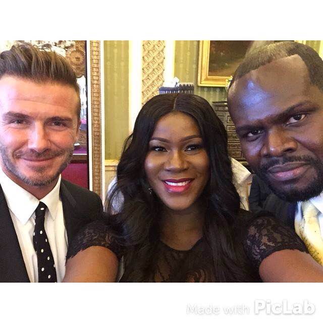 Pregnant Nollywood Actress Stephanie Okereke and Husband Visit Buckingham Palace 4