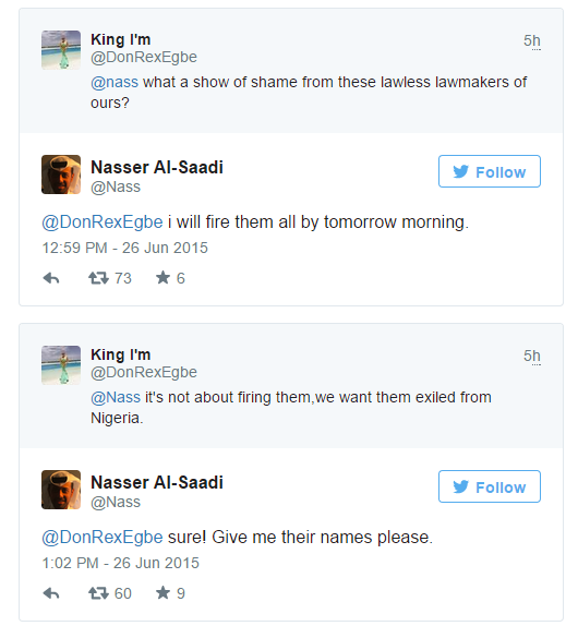 Qatar Man With @NASS Twitter Handle, Make Fun Of Nigerians For Mistaken Him For National Assembly 6 Qatar Man With @NASS Twitter Handle, Make Fun Of Nigerians For Mistaken Him For National Assembly 6