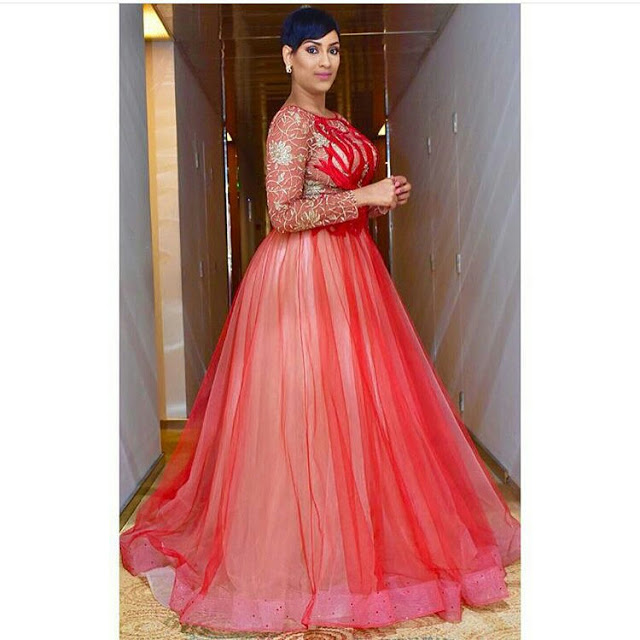 Checkout What Actress Juliet Ibrahim Wore To Host Glo-Caf-Award 2015 11