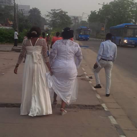BRIDE Treks To Her Wedding Because of Lagos Marathon (Photo) 3