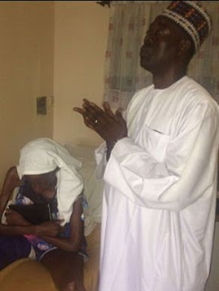 #savemayowa: Photos Of An Imam Praying For Mayowa On Her Sick Bed 2