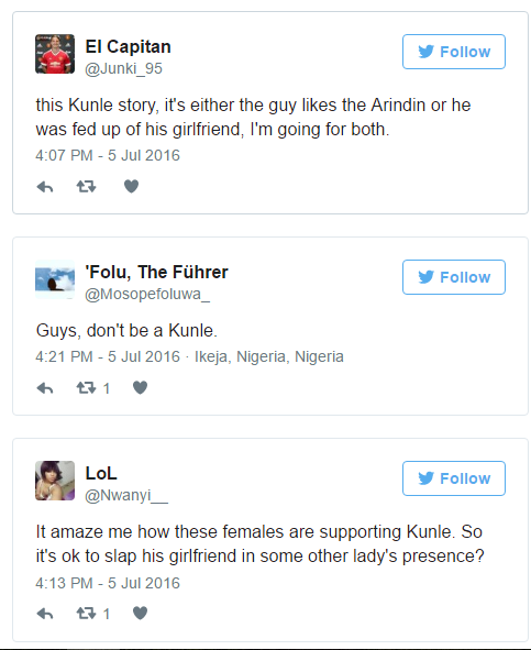 Kunle slaps girlfriend TWICE For Calling His Female Friend An Imbecile [FUNNY STORY] 10