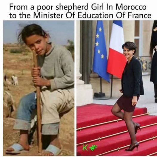 MOTIVATION: From A Shepherd Girl In Morocco To France Minister Of Education [PHOTO] 1