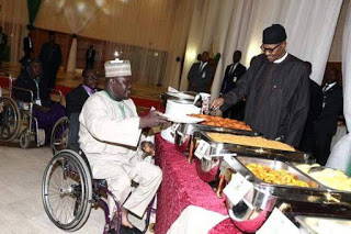 PHOTOS Of President Buhari At Dinner With Internally Displaced Persons 3
