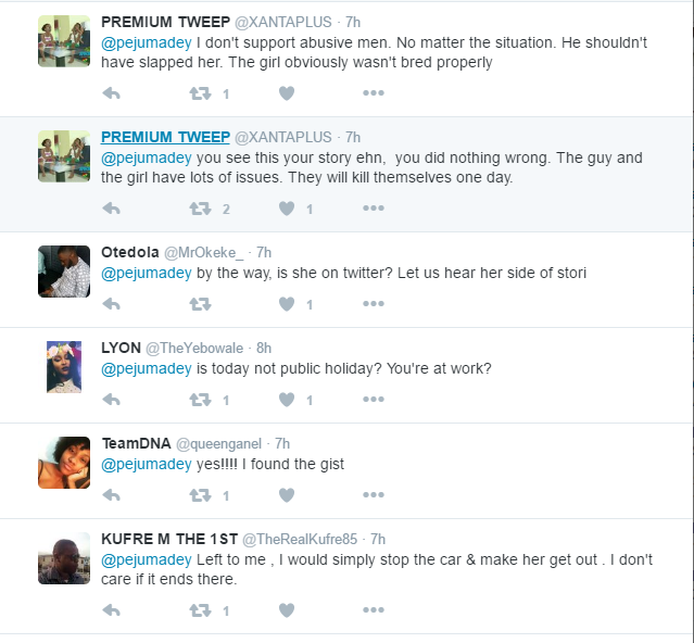 Kunle slaps girlfriend TWICE For Calling His Female Friend An Imbecile [FUNNY STORY] 12