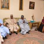 Former President Olusegun Obasanjo Visits Former President Shehu Shagari At His Home 8
