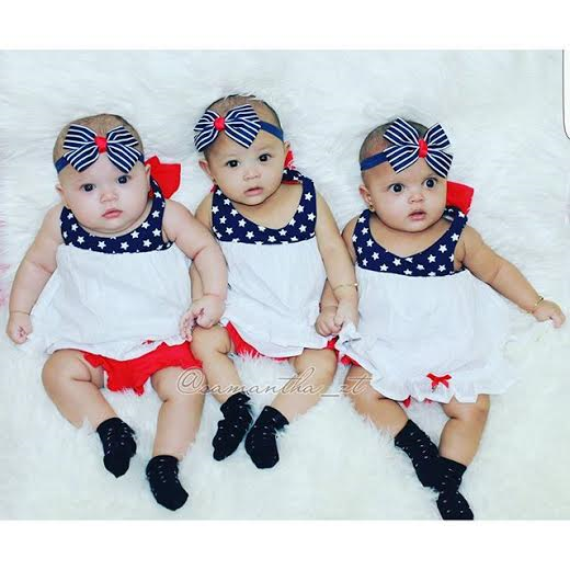 SO BEAUTIFUL: This Adorable Nigerian Triplets Were Dedicated To God [PHOTOS] 1