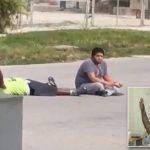 US police shoot unarmed black therapist lying flat on his back with his arms in the air 4