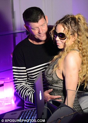 Mariah Carey's billionaire fiancé James Packer gropes her as they grind on the dancefloor 8