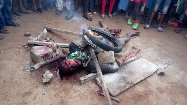 UNBELIEVABLE! Rapist Baddoo Burnt Alive In Ikorodu [GORY PICTURE] 2