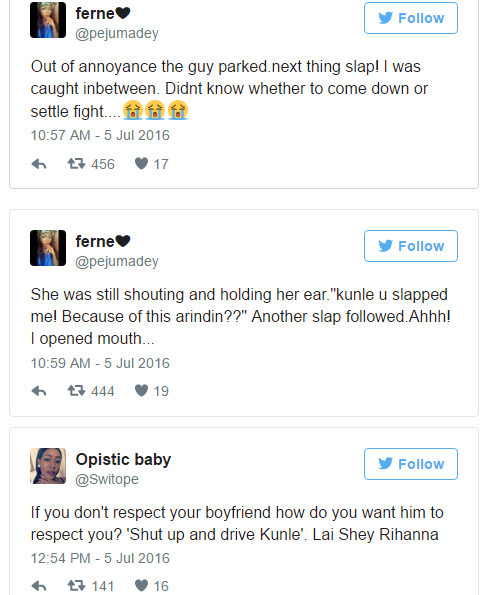 Kunle slaps girlfriend TWICE For Calling His Female Friend An Imbecile [FUNNY STORY] 6