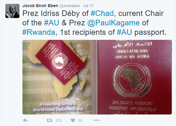 See The New AFRICAN UNION Passport To Be Used By AFRICANS When All 54 Countries Becomes Visa Free 2