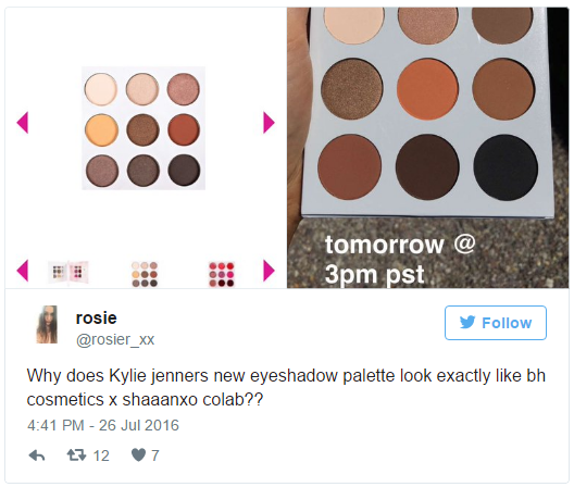 Kylie Jenner Accused of Copying Beauty Blogger Shannon Harris Eyeshadow Palette 13