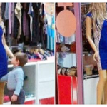 Curious Young Boy Caught Red-Handed Touching A Mannequins Crotch And Taking A Peek Up Its Dress 4