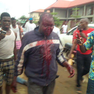 Kidnapper Almost Beaten To Death For Snatching A Child In Lagos (PHOTOS) 1